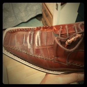 Aventura mens dress alligator shoes